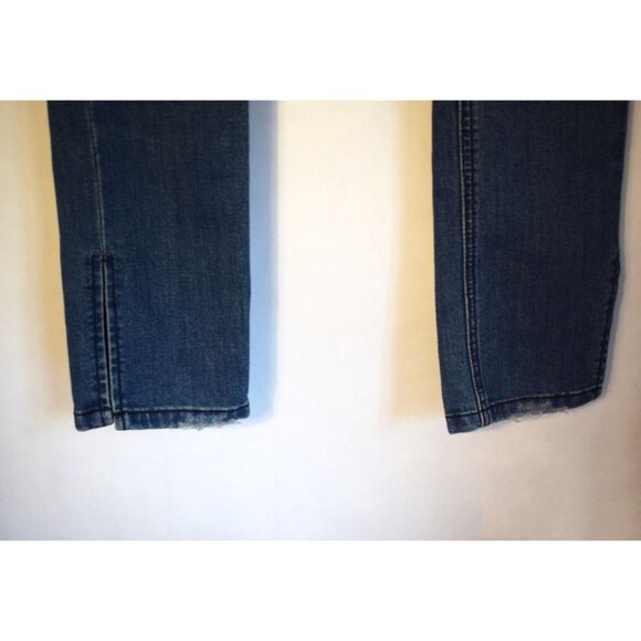 Free People Distressed Jeans with Split Hem Ankles - Picture 6 of 8